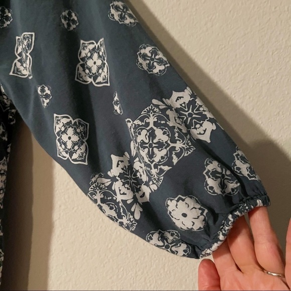 Faithfull the Brand grayish blue patterned romper - Picture 4 of 13